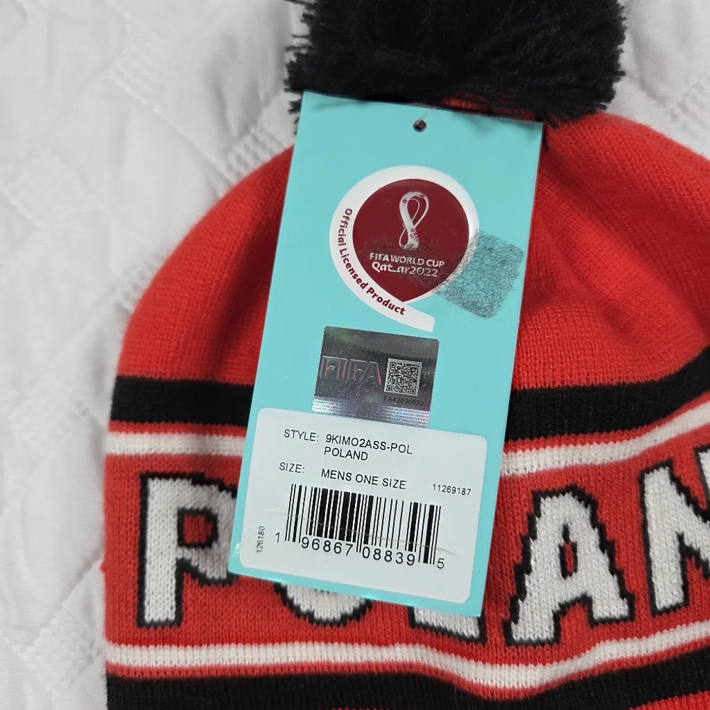 FIFA WORLD CUP 2022 POLAND BEANIE QATAR NEW ADULT